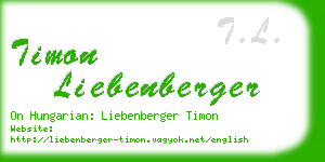 timon liebenberger business card